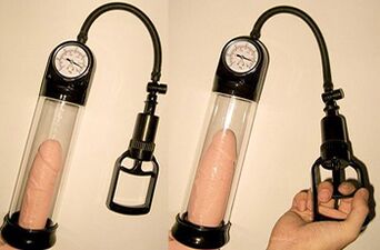 Penis enlargement with a length of 3-4 cm in 1 day using a vacuum pump