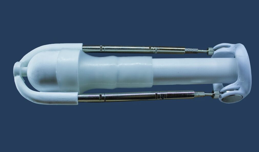 An extender is a device that increases the length of a man's penis.